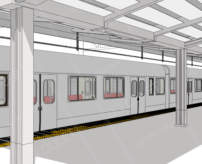 電車とプラットホーム