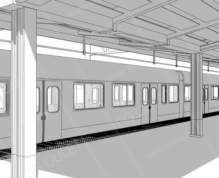 電車とプラットホーム