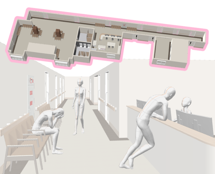 総合病院の廊下_C