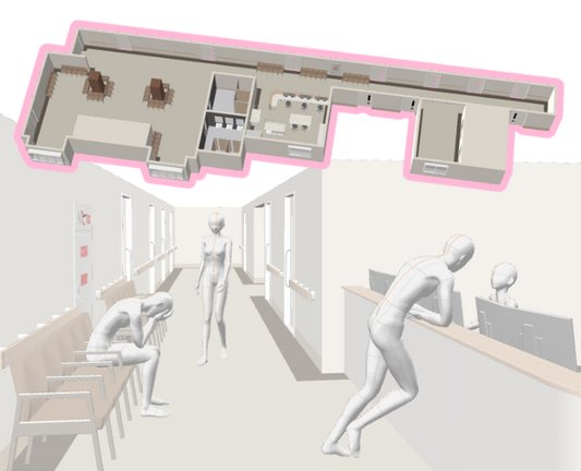 総合病院の廊下_C