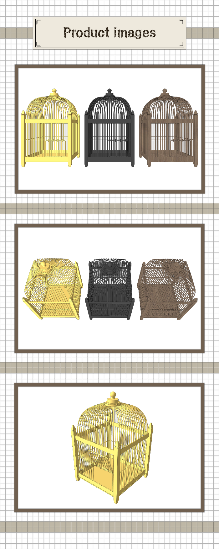 鳥かご(小型)