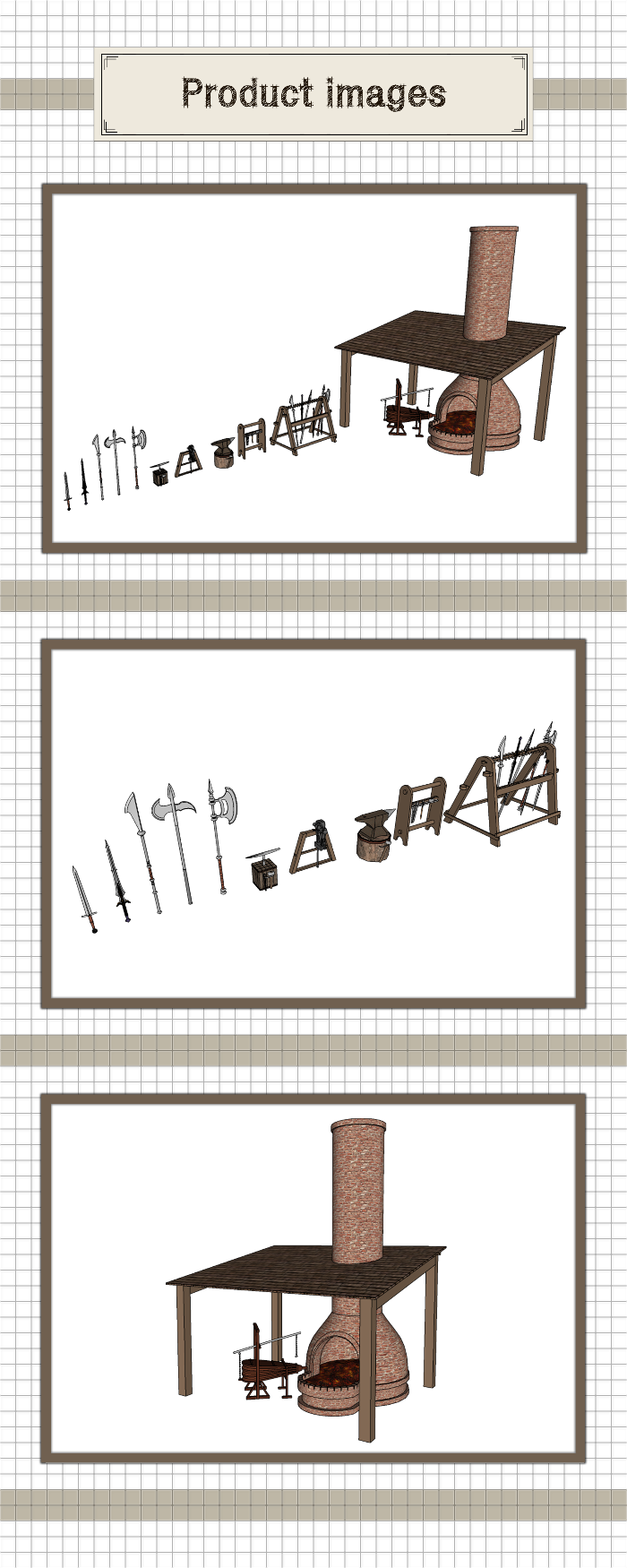 鍛冶屋の道具セット