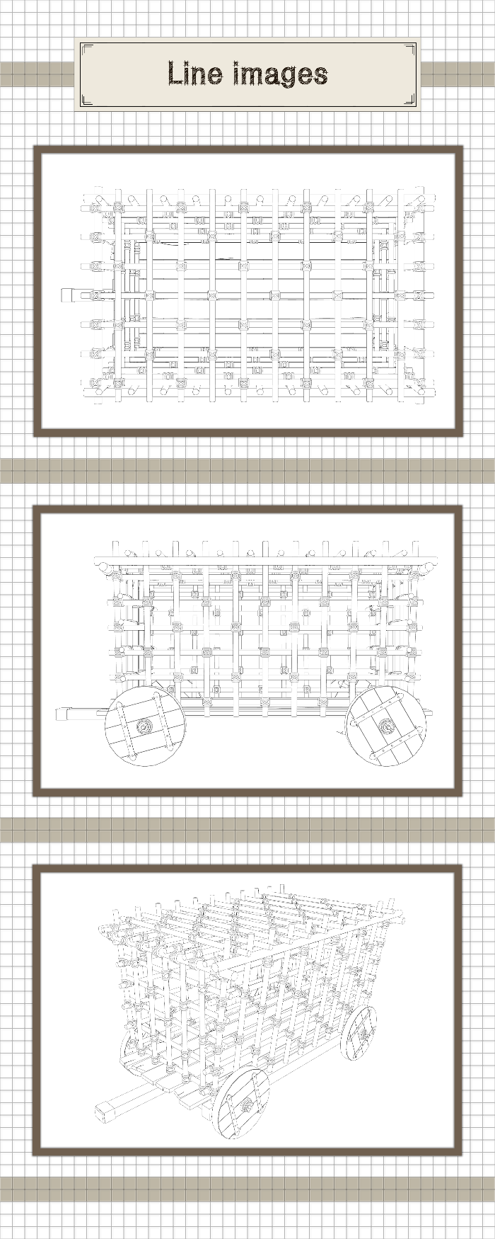 家畜の檻(荷車型)