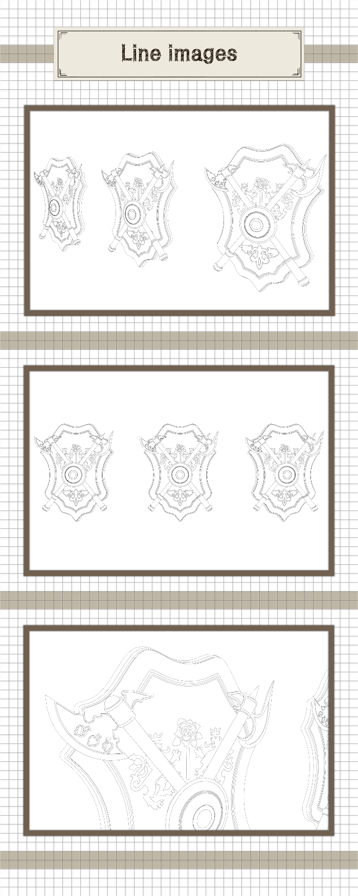 Weapon wall decoration 2