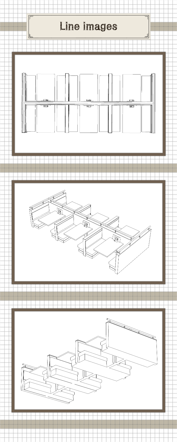 パーティション食堂セット_C