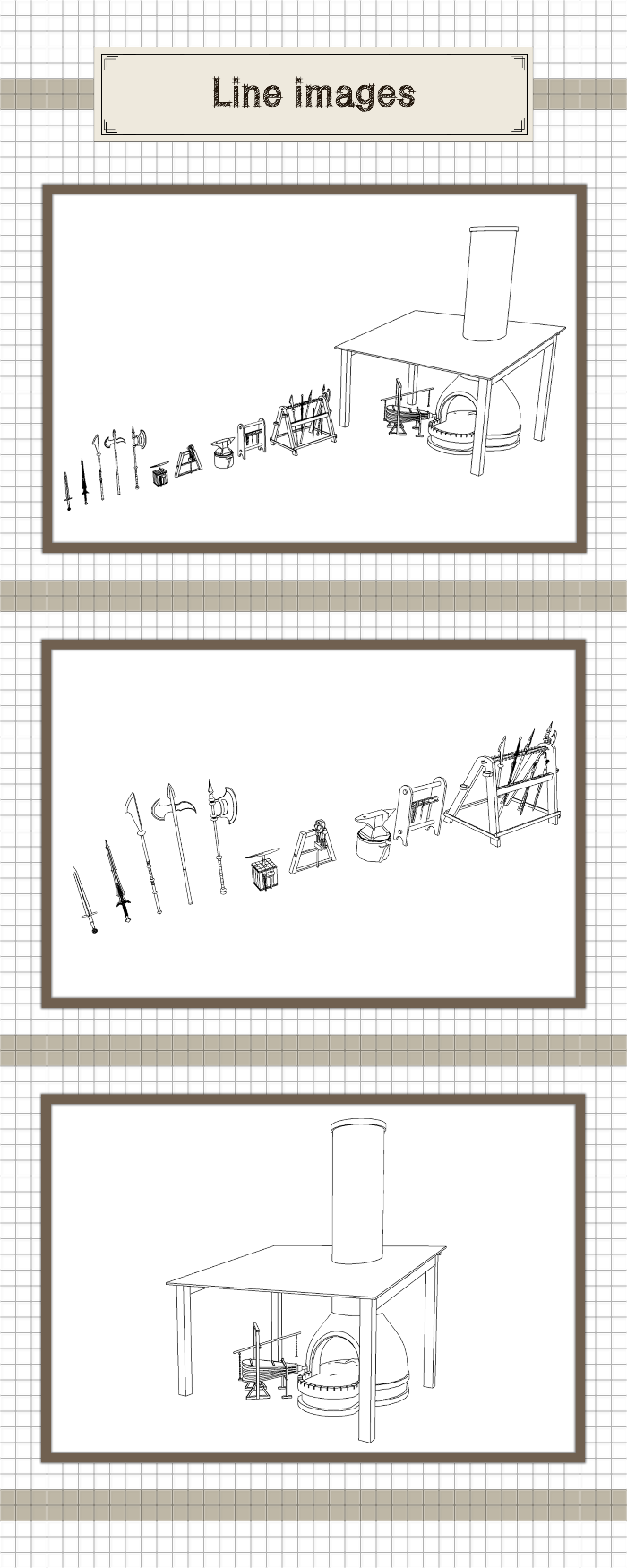 鍛冶屋の道具セット