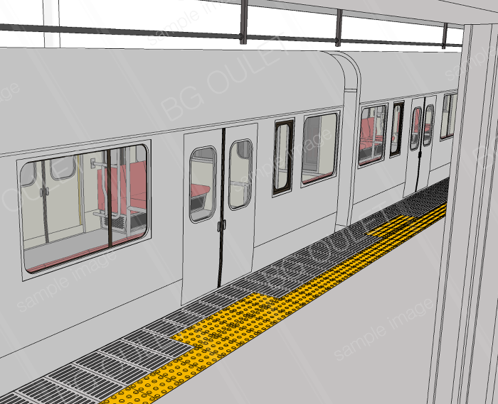電車とプラットホーム