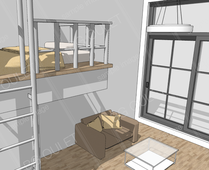 大きい窓がある部屋