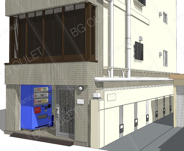 自販機のあるマンション