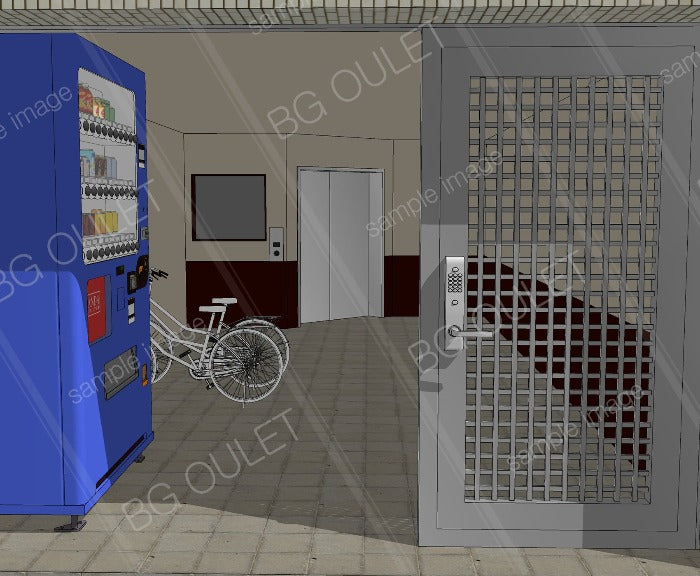 自販機のあるマンション