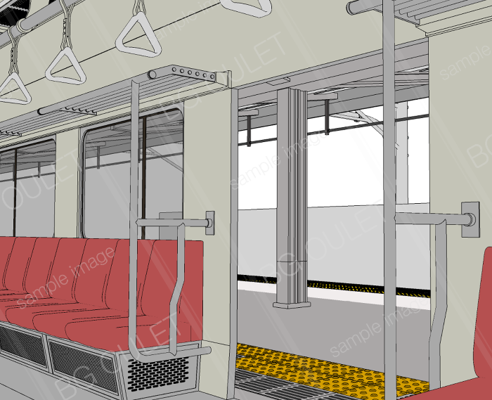 電車とプラットホーム