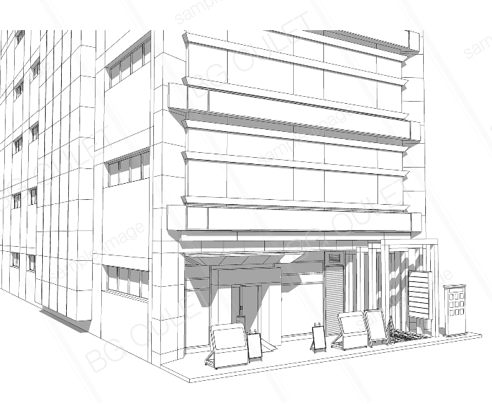 寿司屋のあるビル