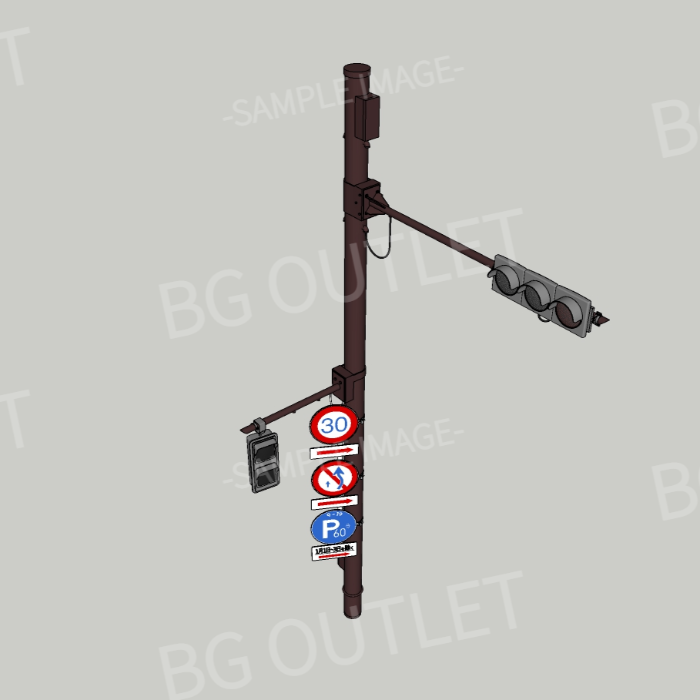 街頭の造形物セット