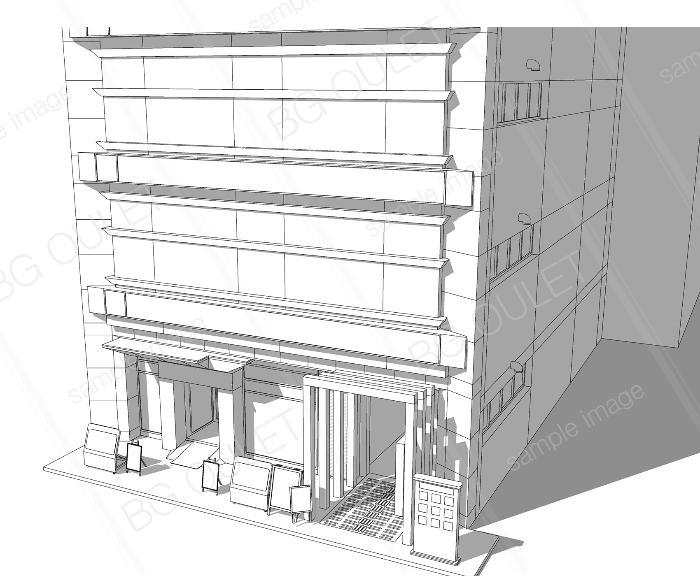 寿司屋のあるビル