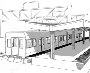 電車とプラットホーム