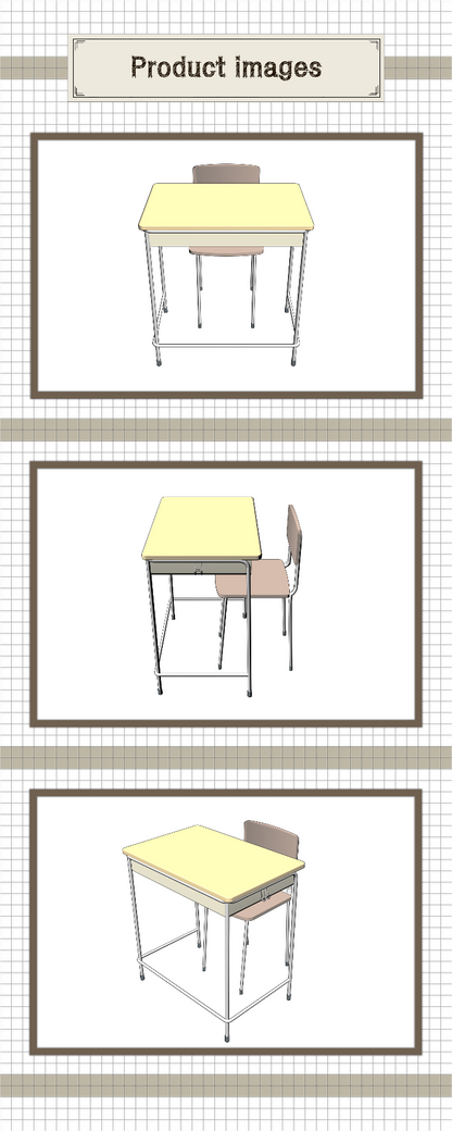 Classroom desk chair_C