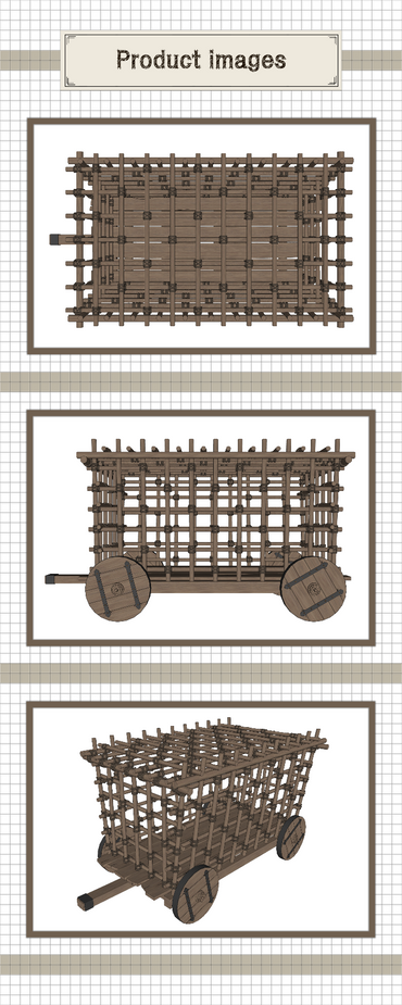 Livestock cage (cart type)