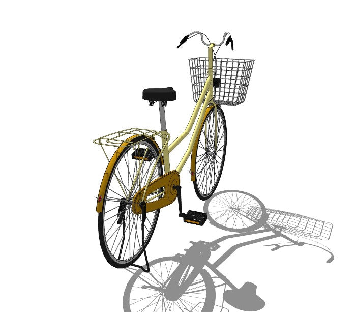 【フリー3D素材】自転車