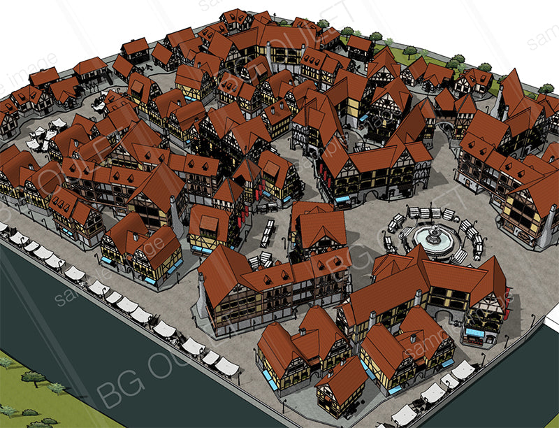 Fantasy Medieval Village