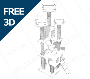 [Free 3D material] Cat tower
